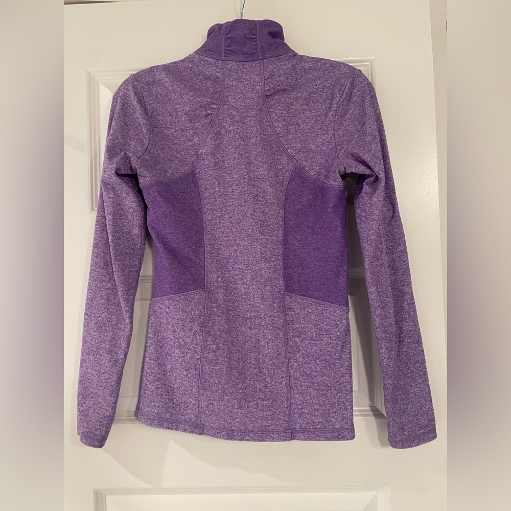 Athleta Purple Quarter-Zip Pullover, size XS - Picture 6 of 7